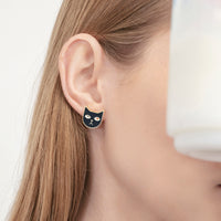 Kitty Tom Earrings • Black