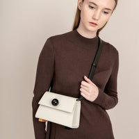 Mini Trapezoid Belt & Shoulder Bag • Beige