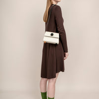 Mini Trapezoid Belt & Shoulder Bag • Beige