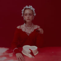 White Velvet Bow Earrings