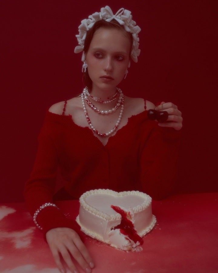 White Velvet Bow Earrings