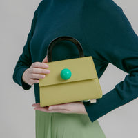 Diva Satchel Bag with Strap • Olive