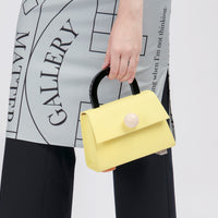 Diva satchel Bag with Strap • Lemon Sorbet