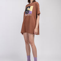 C is for Copy / T-shirt Dress • Brown