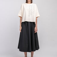 Best thinking / Oversized Short Tee • Beige