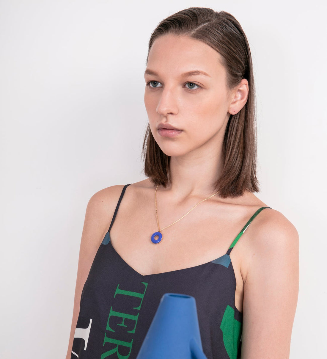 Donut Necklace • Spring Lilac & Royal Blue