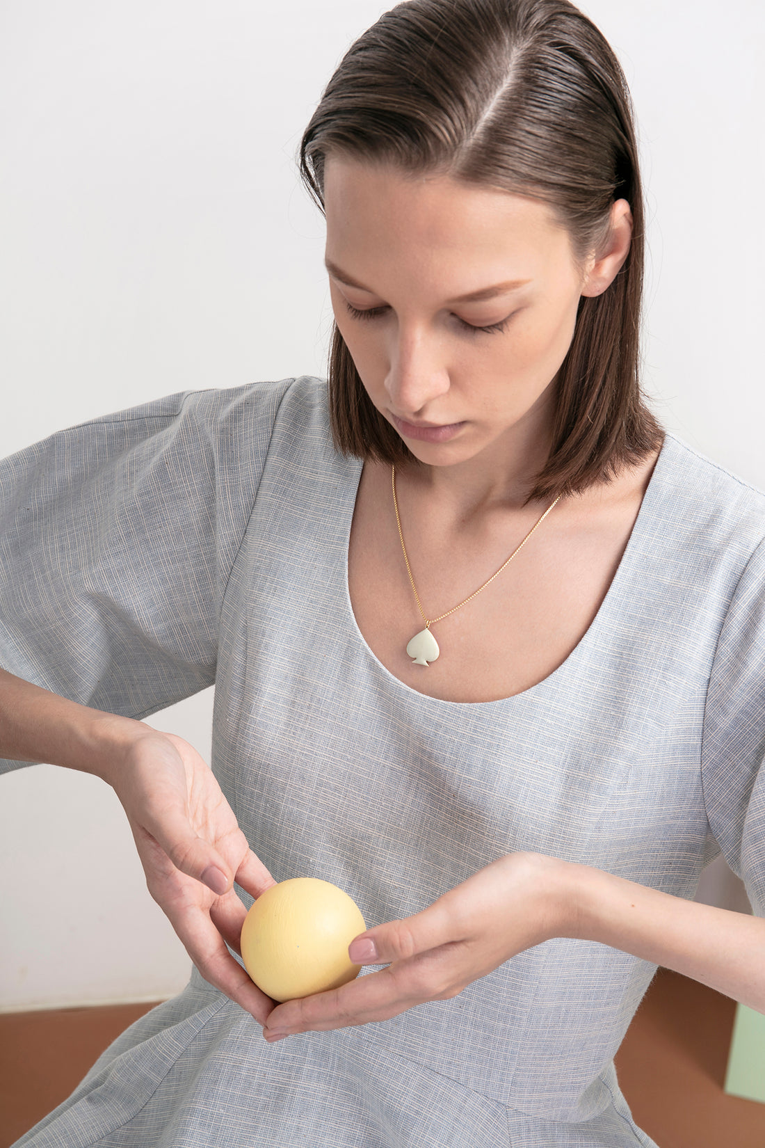 Destiny Necklace • Stone & Pea Green