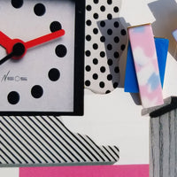 Double Up Earrings • Terrazzo Pink on Blue