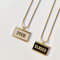 Open & Closed / Reversible Necklace