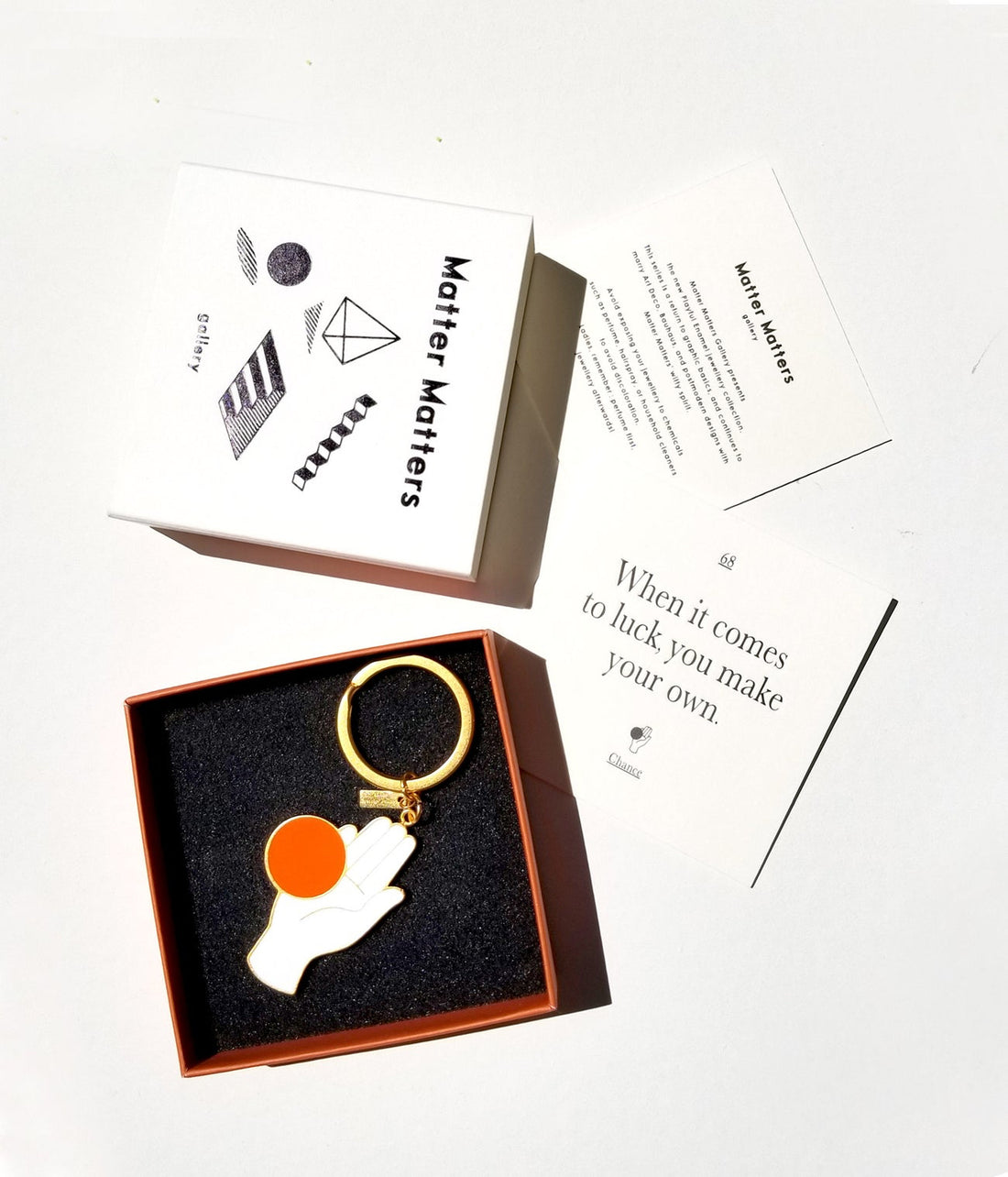 Chance Keychain • White