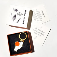 Chance Keychain • White