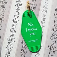 MMG Keyring • Green • Yes, No.