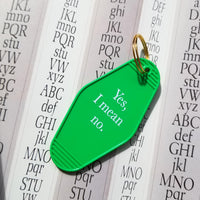 MMG Keyring • Green • Yes, No.