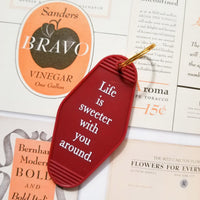 MMG Keyring • Wine • Life is sweeter with you around.