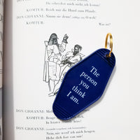 MMG Keyring • Navy • The person you think I am.