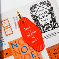 MMG Keyring • Orange • Look for the good in others.