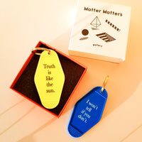 MMG Keyring • Yellow • Truth is like the sun.