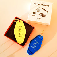 MMG Keyring • Blue • I won't tell if you don't.