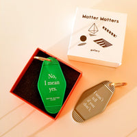MMG Keyring • Green • Yes, No.