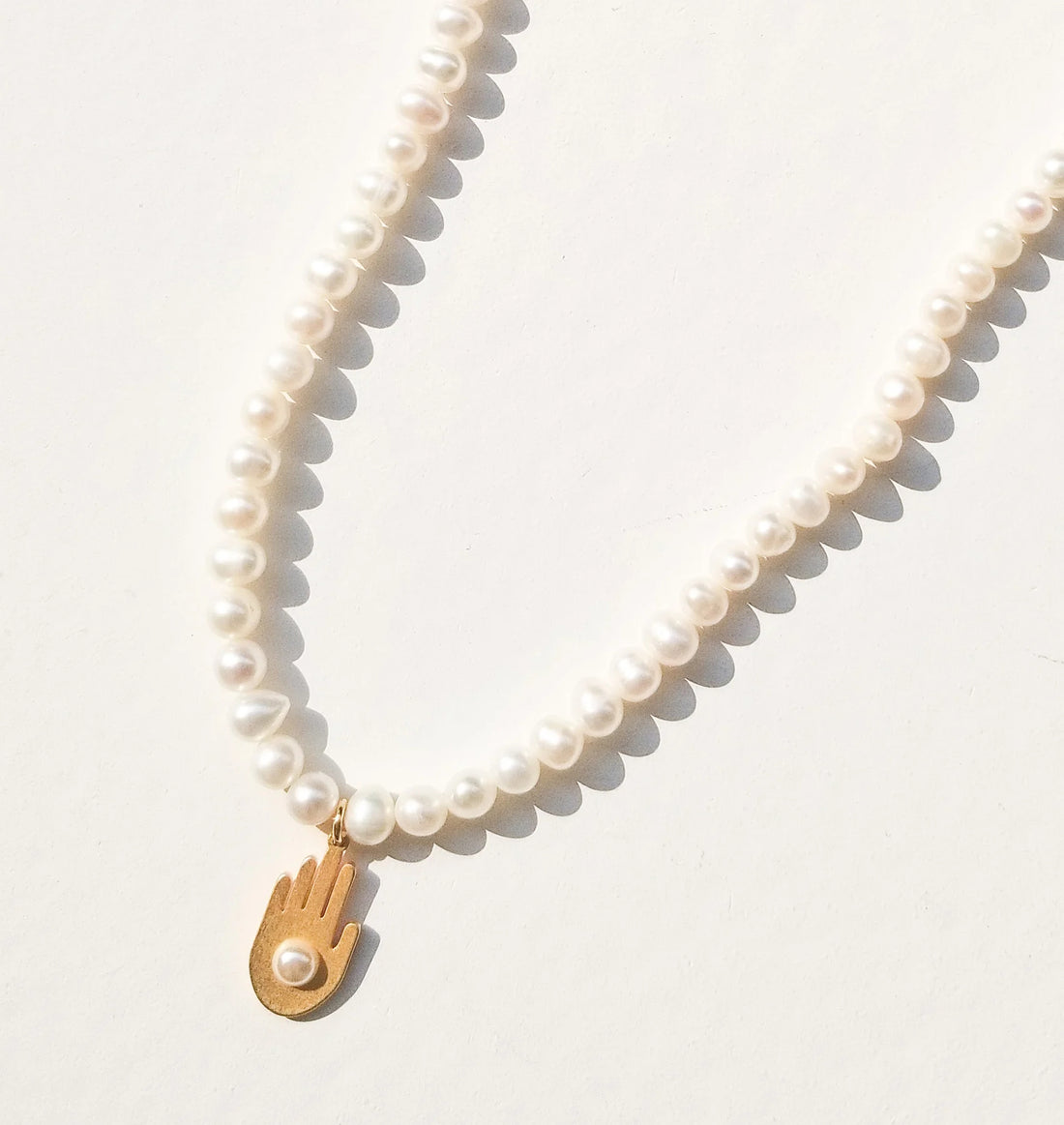 Chance Pearl Necklace •  Gold / Pearl