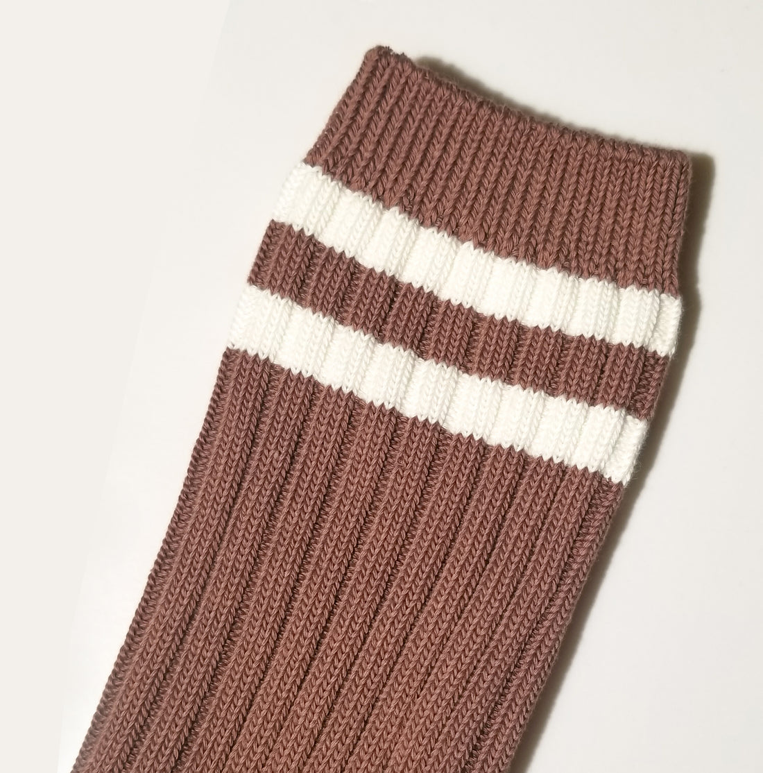 WFH Ribbed-knit Socks • Wheat & Cocoa