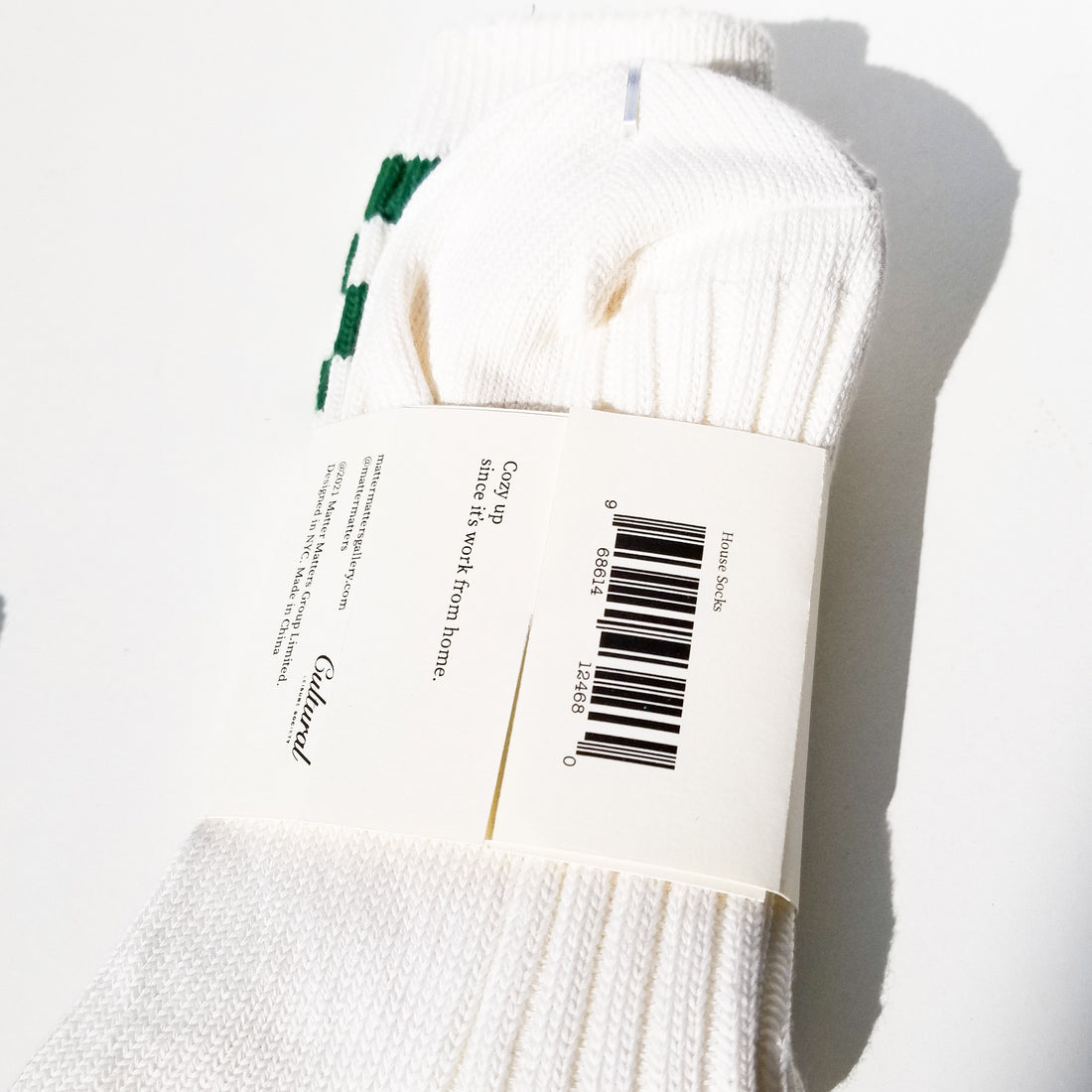 WFH Ribbed-knit Socks • Black & Forest Green