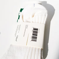 WFH Ribbed-knit Socks • Black & Forest Green