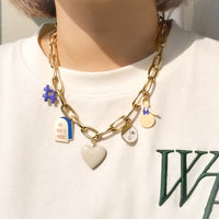 Speak Your Mind / Charms Necklace • Royal Blue