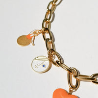 Speak Your Mind / Charms Necklace • Orange