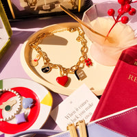 Speak Your Mind / Charms Necklace • Red