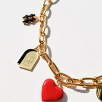 Speak Your Mind / Charms Necklace • Red