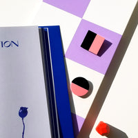 Geometric Circle & Square Resin Brooches • Set of Two