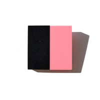 Geometric Circle & Square Resin Brooches • Set of Two