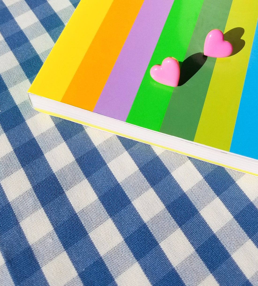 Puffy Heart Studs • Pink