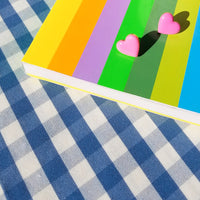 Puffy Heart Studs • Pink