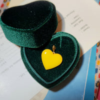 Set Your Heart Pendant • Orange & Yellow