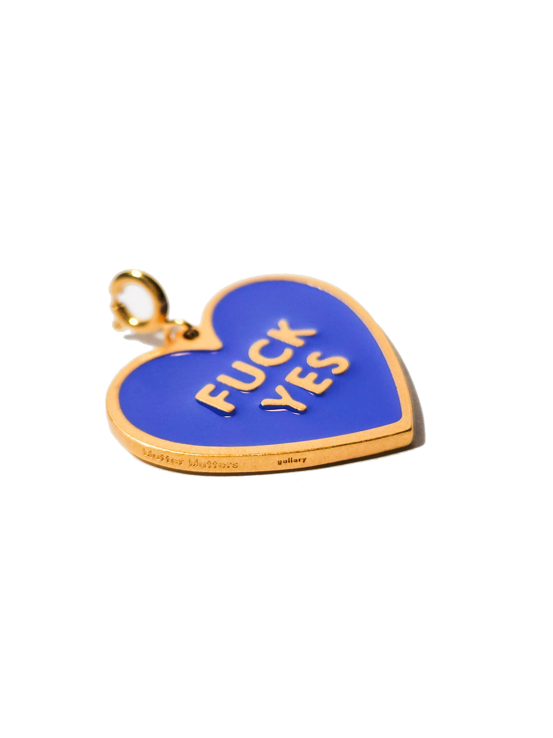 Fuck Yes Pendant • Royal Blue / Reversible