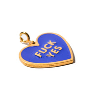 Fuck Yes Pendant • Royal Blue / Reversible