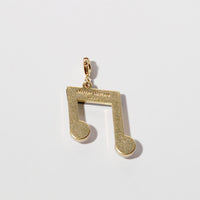 Dancing Notes Pendant • Black / Pearl