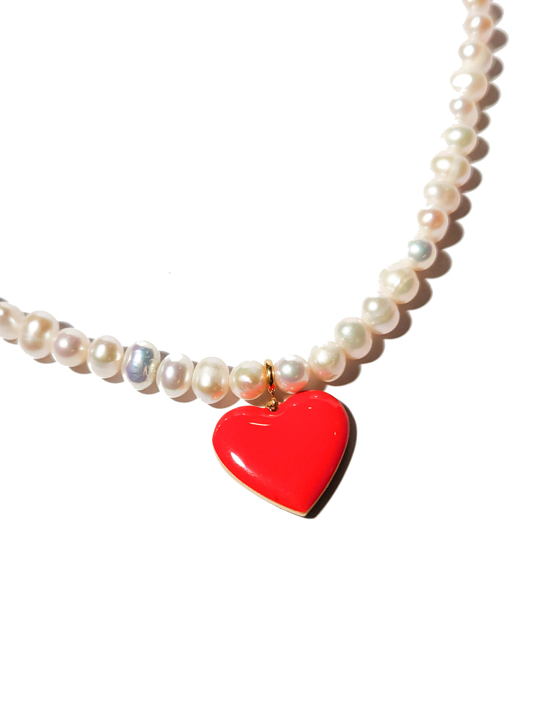 Set Your Heart Pendant • Red & Navy