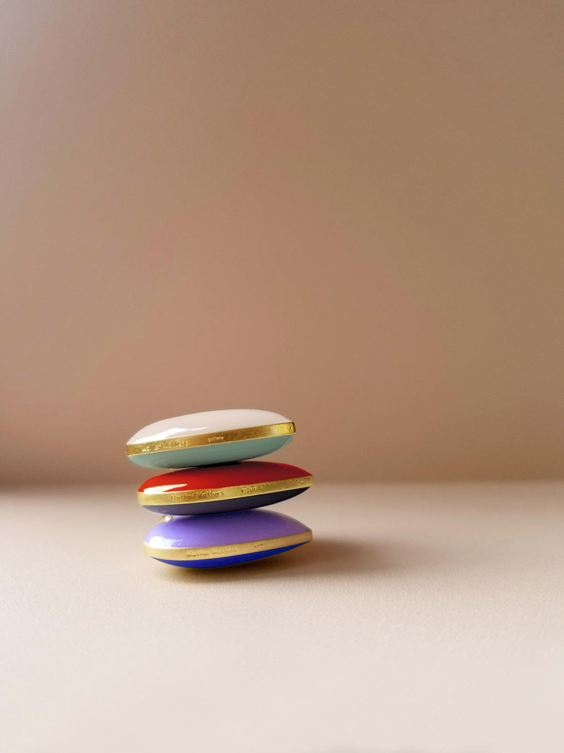 Donut Necklace • Black & Maroon