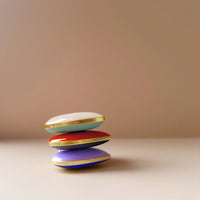 Donut Necklace • Black & Maroon