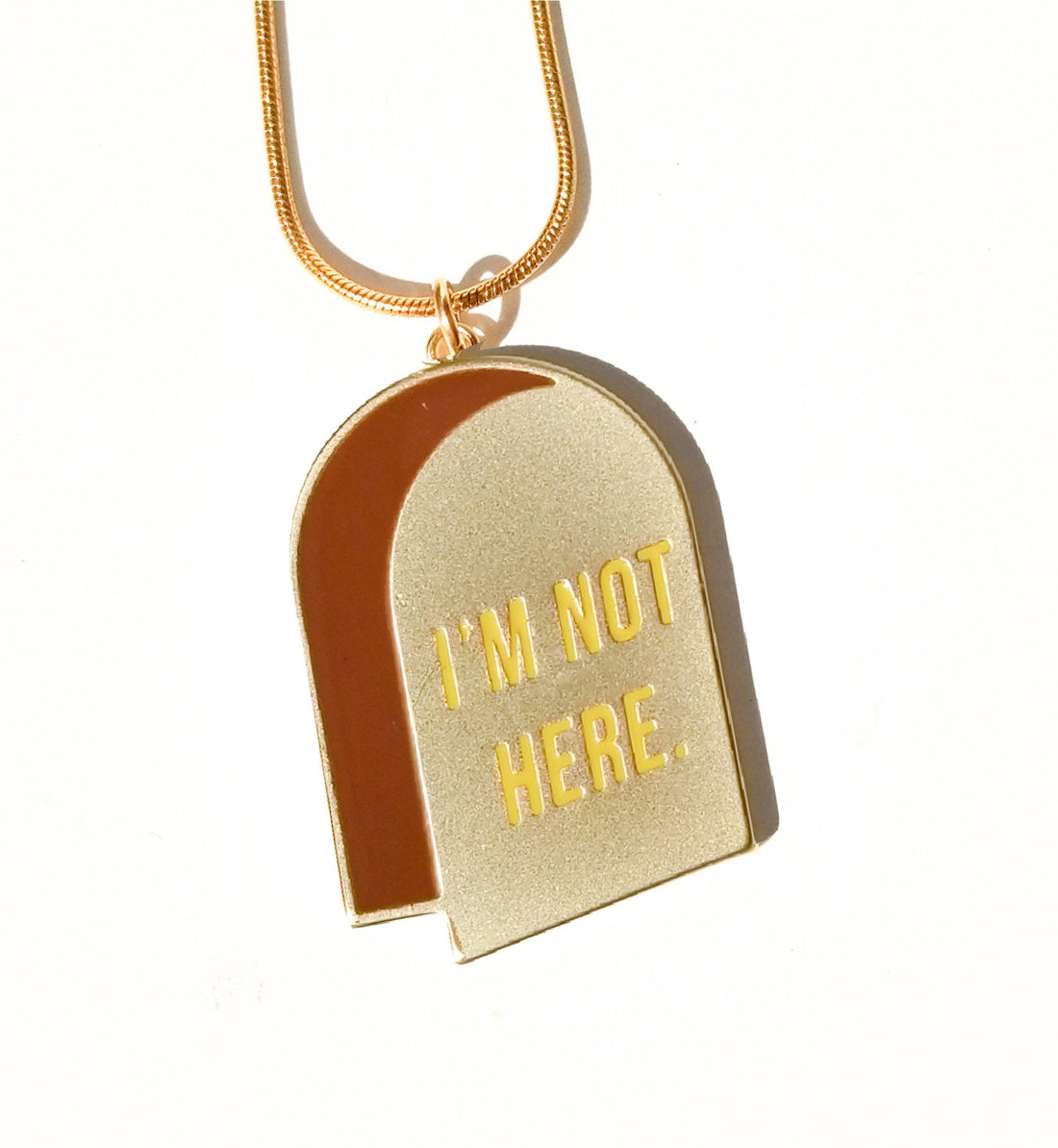 I'm Not Here / Reversible Necklace • Purple