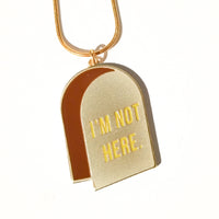 I'm Not Here / Reversible Necklace • Purple