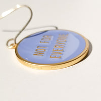 Not for Everyone / Earrings • Light Blue & Yellow