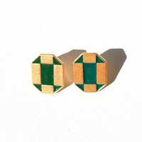 Rock Studs • Dark Green