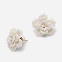 Andres Gallardo / Rose Earrings White