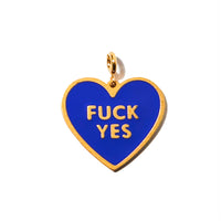 Fuck Yes Pendant • Royal Blue / Reversible