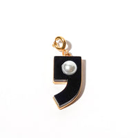 Pause Pendant • Black / Pearl