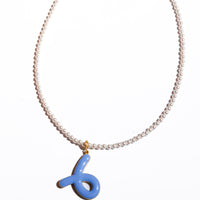 Dainty Crystal Pearl Necklace